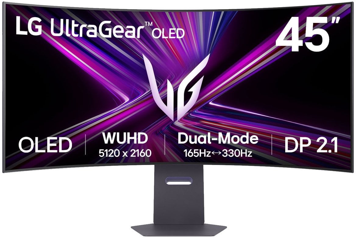 Monitor i lakuar gaming LG UltraGear 45GX950A, 45", OLED 5K2K, 165Hz, i zi