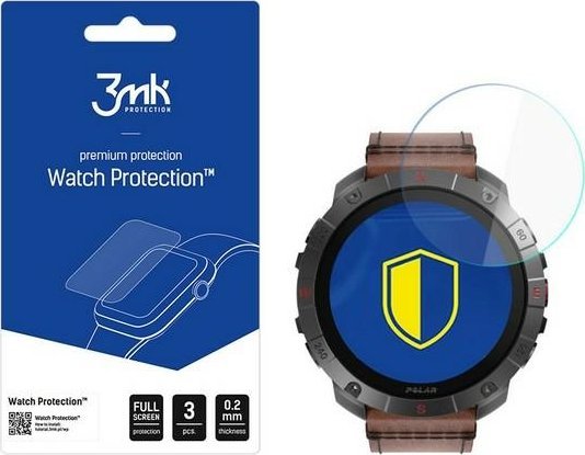 Xham mbrojtës 3MK Flexible Glass për Polar Grit X2 Pro, xham hibrid, 0.2mm, gri