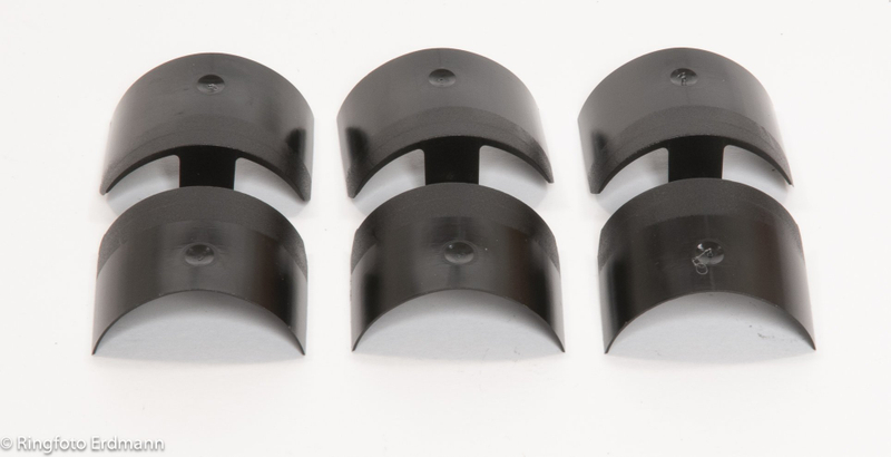 Aksesor tripod Gitzo Plastic Clamp 21.7, set 3 copë, plastike, e zezë