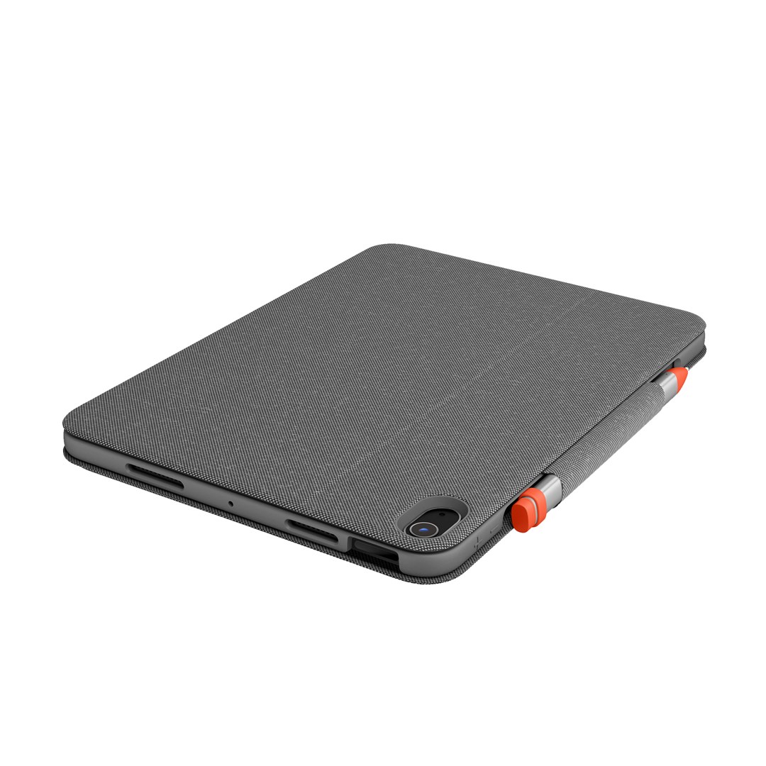 Подлога со тастатура за iPad Air (4-та и 5-та генерација) Logitech Folio Touch, сива