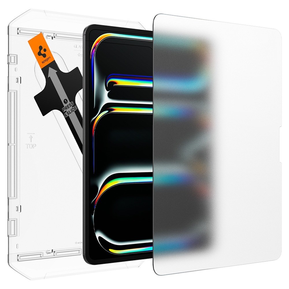 Mbrojtës ekrani Spigen Paper Touch EZ Fit, për iPad Pro 13" 2024, xham i kalitur, matte