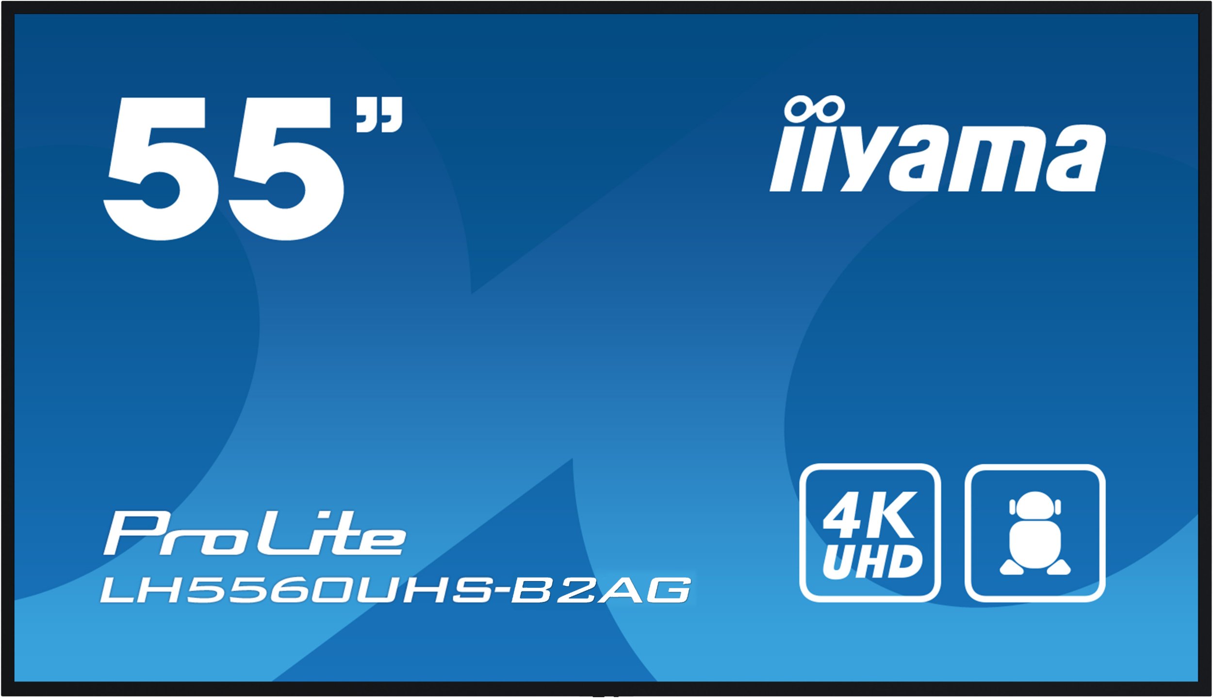 Ekran profesional Iiyama LH5560UHS B2AG, 55", 4K UHD, i zi