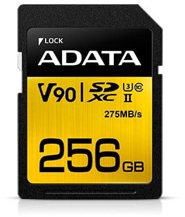 Kartë memorie ADATA Premier ONE, 256GB, SDXC UHS II, e zezë