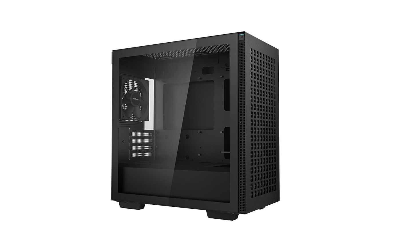 Kuti PC Deepcool CH370 Mini Tower, ATX, USB 3.0, e zezë