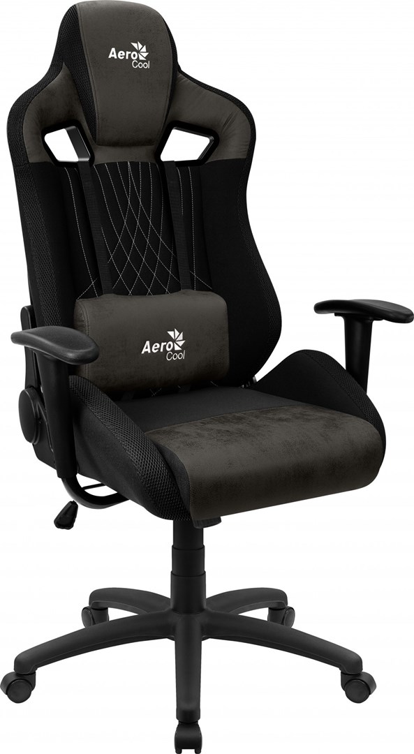 Гејмерска столица Aerocool EARL AeroSuede, црна
