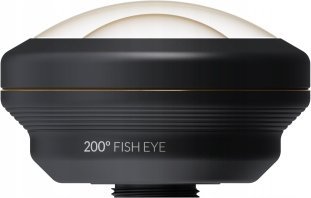 Objektiv telefoni ShiftCam LU-FE-200-23-EF, lente fish eye 200°, alumini dhe xham, i zi