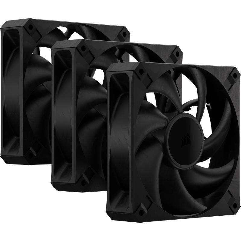 Ventilator PC Corsair RS MAX PWM 120mm, paketim trefish, presion i lartë statik, i zi