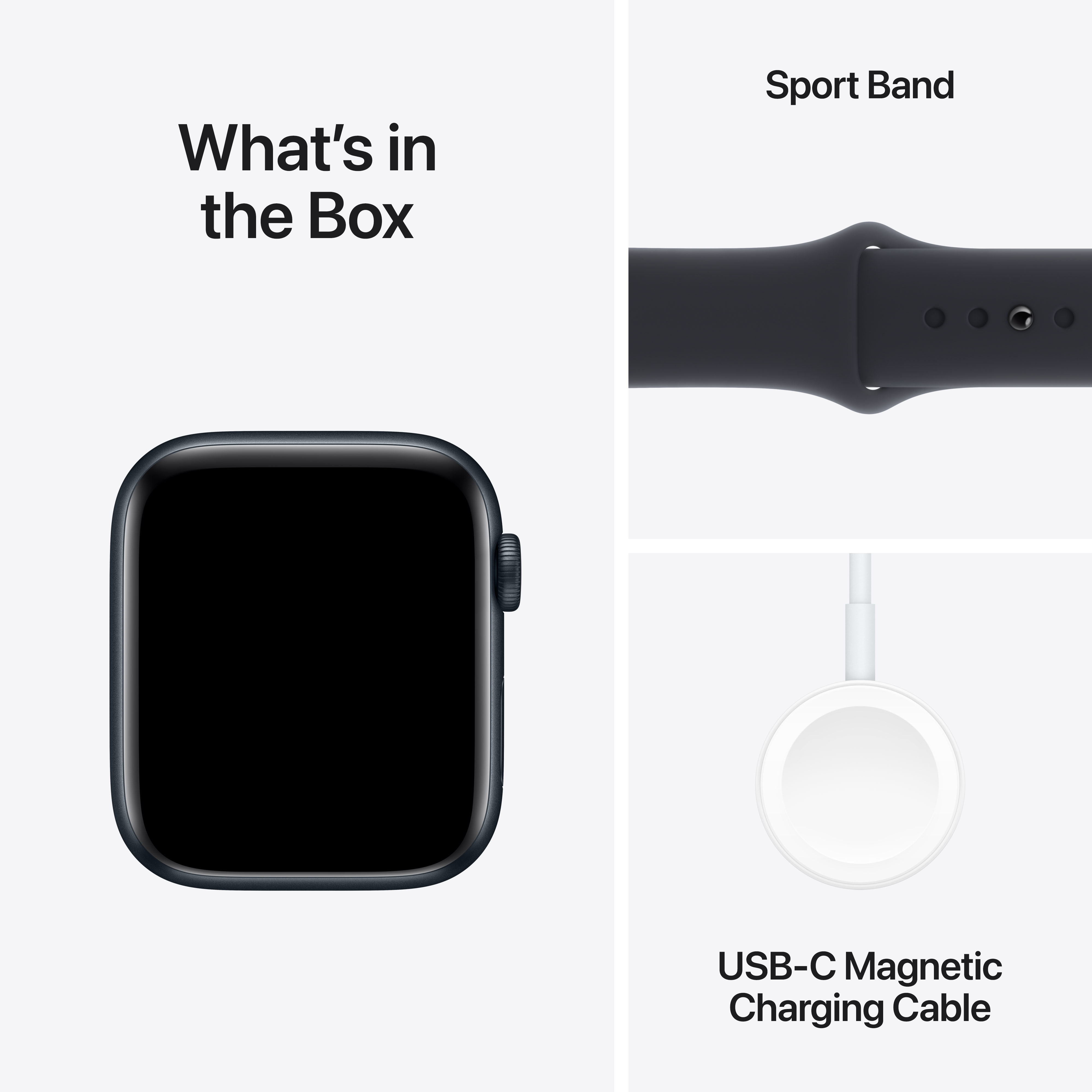 Apple Watch SE2 V2 GPS, 44mm, Midnight Aluminium Case me Midnight Sport Band, S/M
