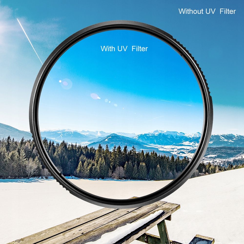 Filtër UV K&amp;F Concept KF01.1424, 58mm, HD MC Slim, i zi