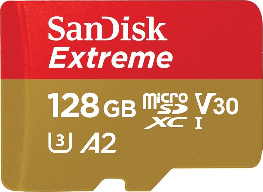 Kartë memorike SanDisk Extreme microSDXC, 128GB, Class 10 UHS I U3 A2 V30