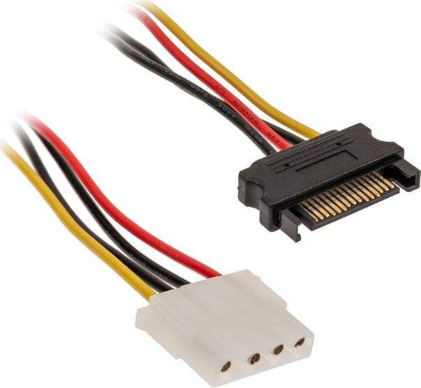 Kabllo adapter Molex në SATA Akasa AK-CBPW03-KT02, 0.15m, multingjyrëshe