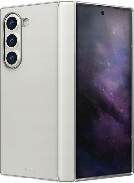 Mbështjellëse Uniq Ora për Samsung Galaxy Z Fold6, hardcase, lëkurë eko, ngjyrë krem