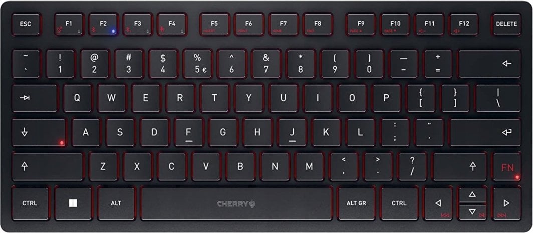 Tastierë Cherry, wireless, UK, e zezë