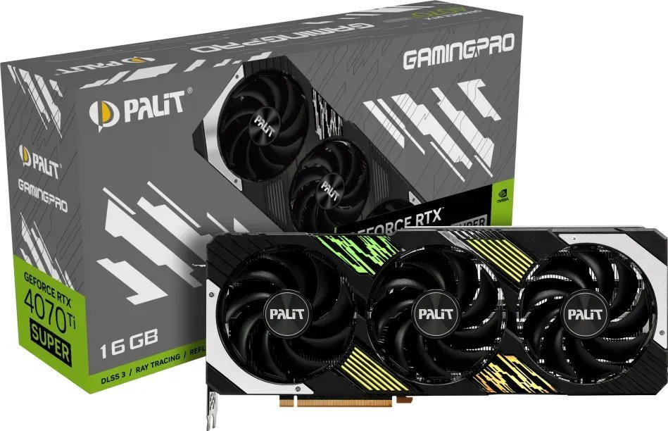 Kartelë grafike Palit GeForce RTX 4070 Ti SUPER GamingPro 16GB GDDR6X