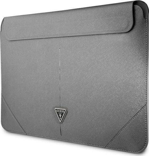 Çantë sleeve Guess 16", lëkurë eko, gri