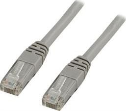 Kabllo rrjeti Deltaco TP-615, Cat6 U UTP, 15m, gri