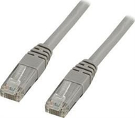 Kabllo rrjeti Deltaco TP-615, Cat6 U UTP, 15m, gri