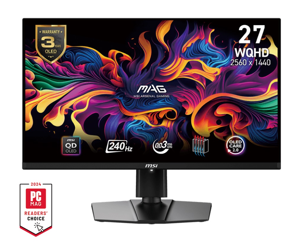 Monitor MSI MAG 271QPX E2, 26,5", QD-OLED, QHD, 240Hz, 0.03ms, i zi