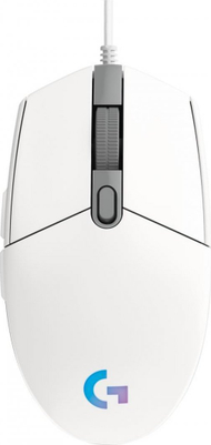 Mausi Logitech G102 Lightsync, i bardhë