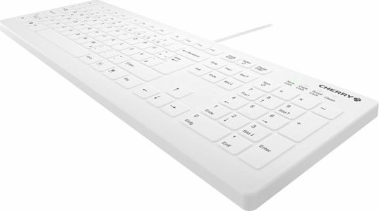 Tastierë CHERRY AK-C8112, USB, QWERTY, e bardhë