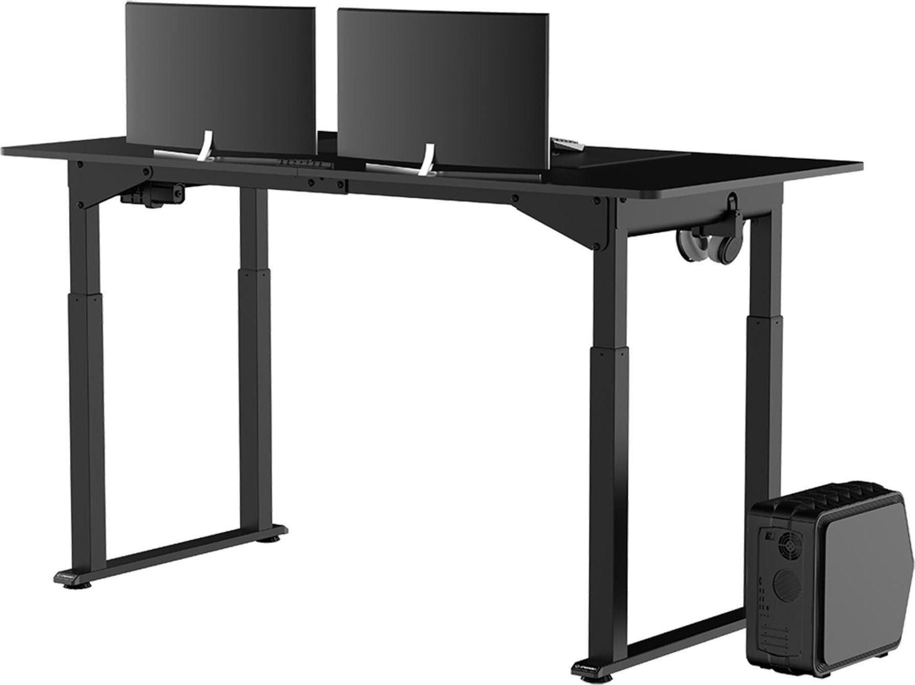 Tavolinë gaming ULTRADESK UPLIFT, rregullim lartësie, menaxhim kabllosh, e zezë
