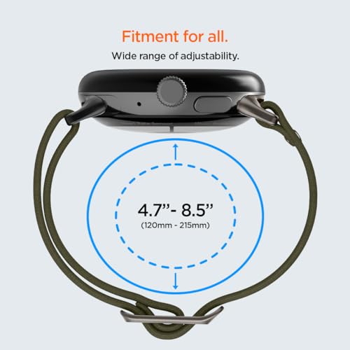 Rrip ore Spigen Lite Fit për Google Pixel Watch 41mm, nylon Solo Loop, khaki
