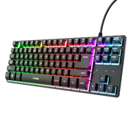 Tastierë gaming Trust GXT 833 Thado TKL, me kabllo, USB, e zezë