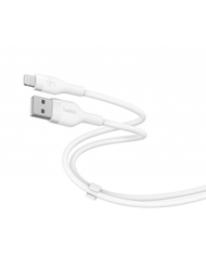 Kabllo silikoni Belkin Boost USB-A - Lightning, 3m, e bardhë