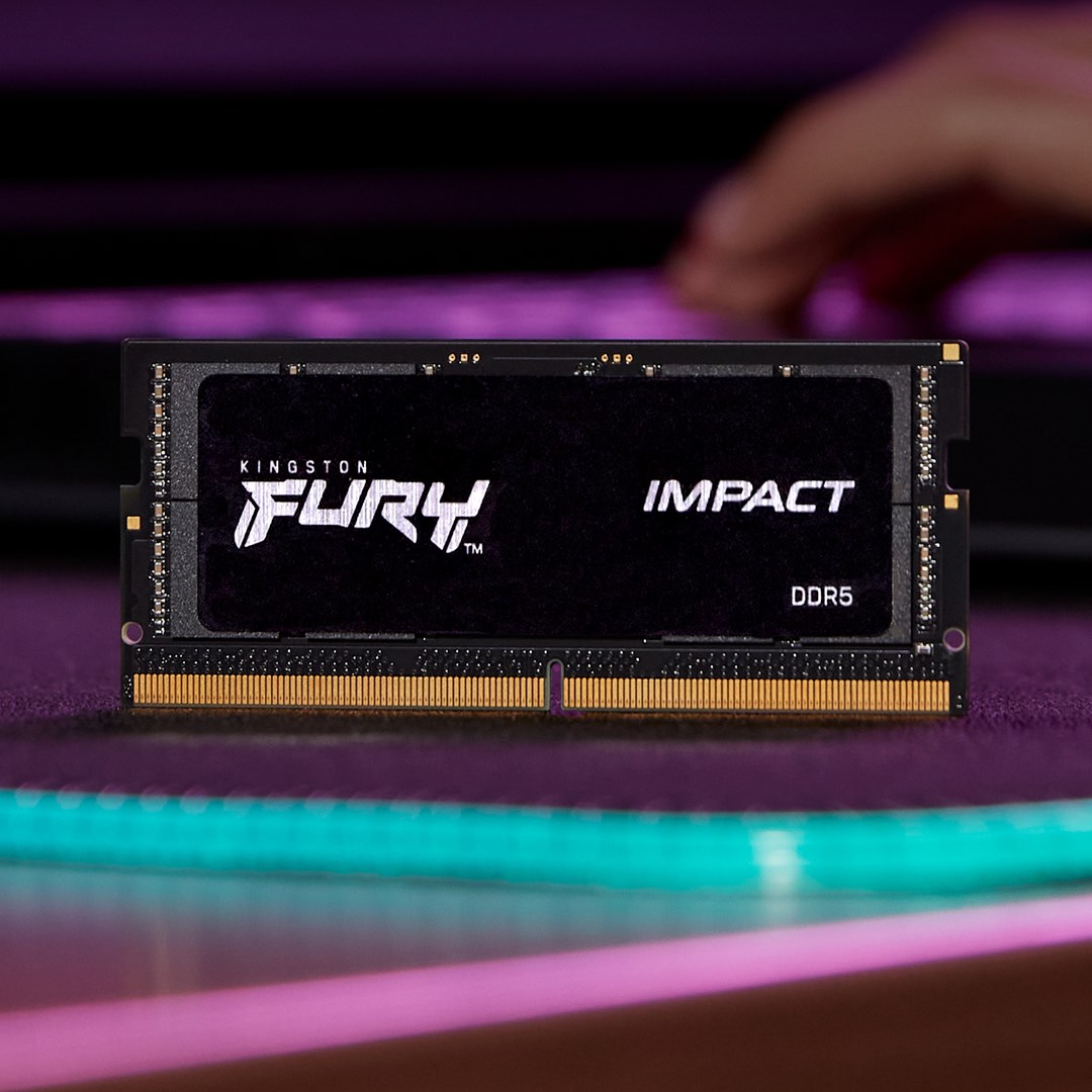 RAM меморија Kingston FURY Impact, 64GB, DDR5, 4800MHz, црна