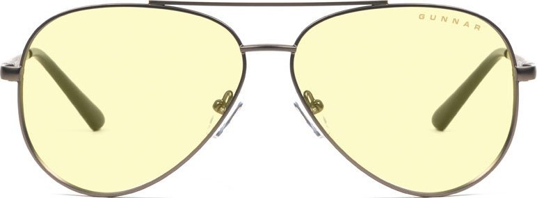 Syze kompjuteri Gunnar Optiks Maverick, lente amber, kornizë metalike gri