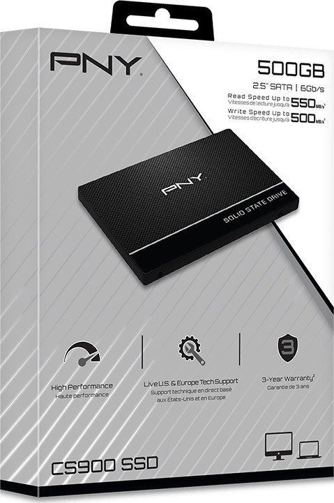 Disk SSD PNY CS900, 500GB, 2.5" SATA III