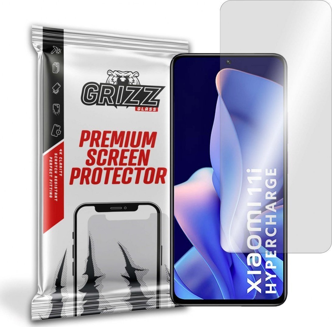 Xham mbrojtës hibrid GrizzGlass për Xiaomi 11i HyperCharge, rezistent ndaj goditjeve, transparencë e lartë