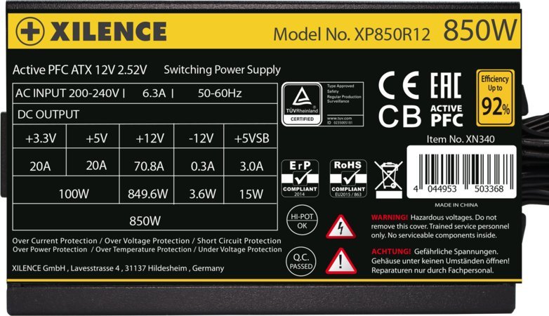 Burim energjie Xilence XN340 XN340 ATX, 850W