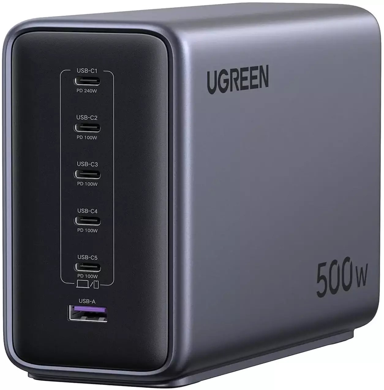 Karikues UGREEN Nexode X759, 500W, 6 porta GaN, gri