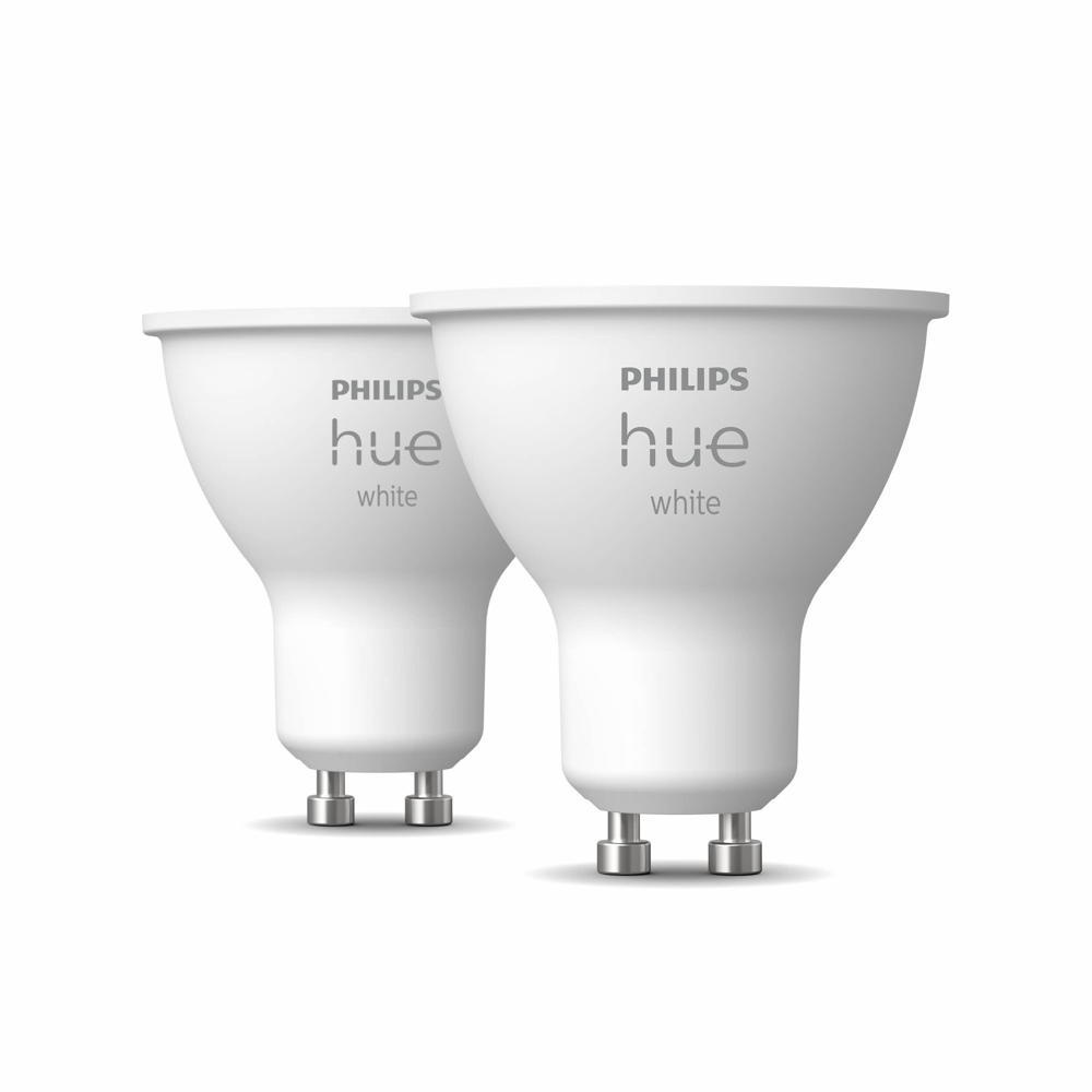 Llamba inteligjente Philips Hue White GU10, set 2 copë, Bluetooth, e bardhë