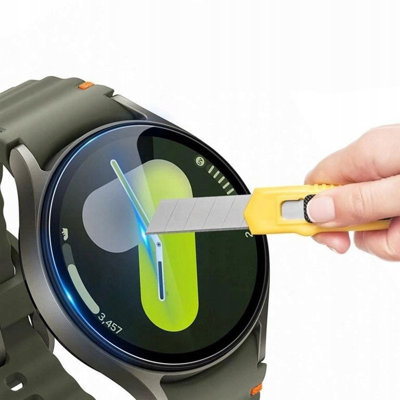Xham mbrojtës Tech-Protect Glass Fit Plus, Samsung Galaxy Watch 4 5 6 7 44mm, set 2 copë, transparent