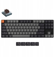 Tastierë mekanike Keychron K1v6, low profile, wireless, e zezë