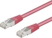Мрежен кабел Logon Professional Patch Cable, SF/UTP CAT 5e, 10m, магента