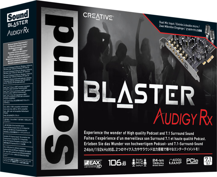 Kartë zëri Creative Sound Blaster Audigy RX
