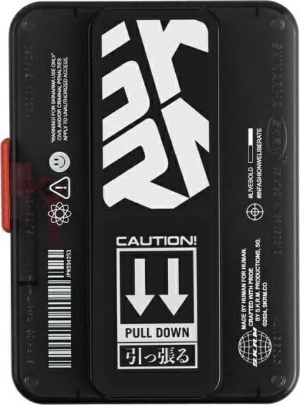 Mbajtës magnetik kartash SKINARMA PHAZE, me grip dhe stand, i zi