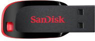 Pendrive SanDisk Cruzer Blade USB, 128GB, e zezë/kuqe