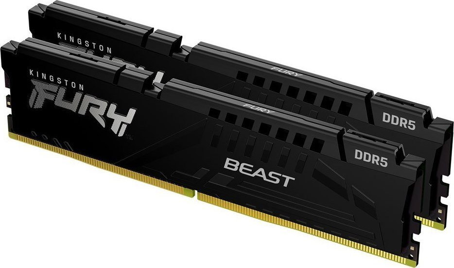 Memorie Kingston Fury Beast, DDR5, 64 GB, 6000 MHz, CL40, KF560C40BBK2-64