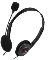 Слушалки C-TECH MHS-03E, црни