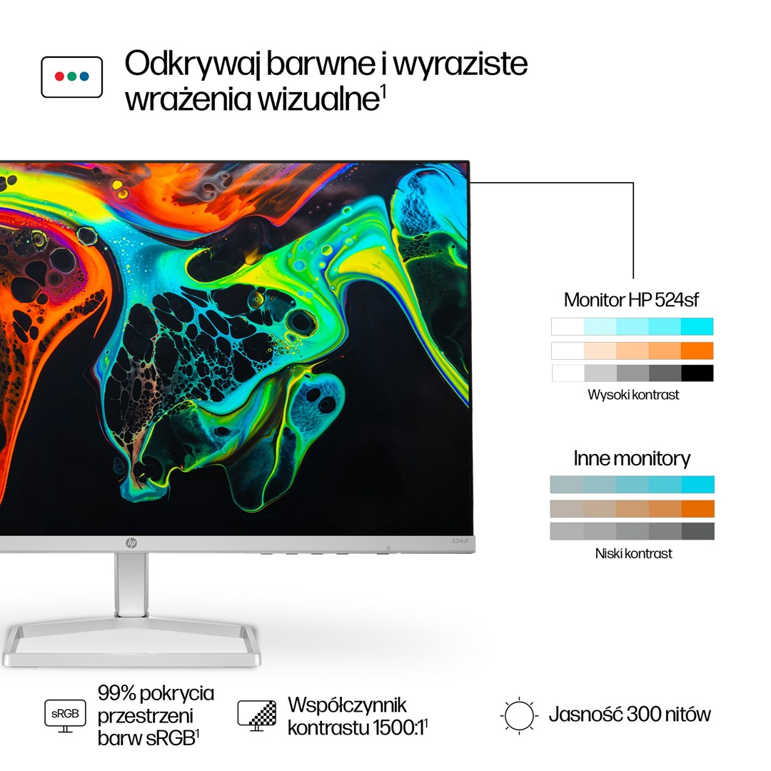 Monitor HP 23.8-inch Series, 23.8", 1920 x 1080, 100 Hz, i argjendtë