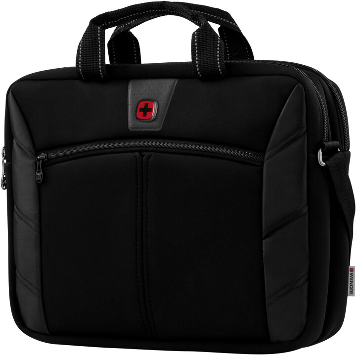 Çantë për laptop Wenger Sherpa 16", për 2 laptopa të hollë, e zezë