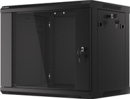 Kabinet muri rrjeti Lanberg WF01-6409-10B, 19" 9U, kapacitet 60 kg, i zi