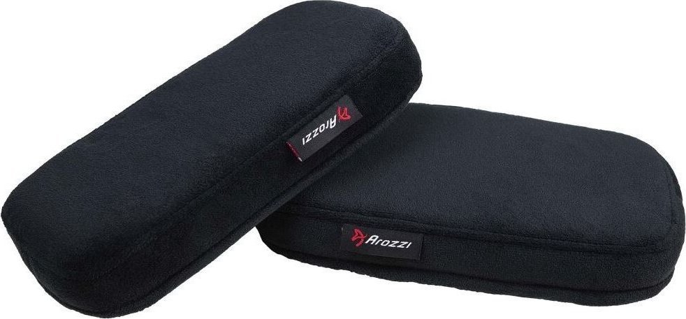 Jastëkë mbështetës için karrige Arozzi Memory Foam, kadife poliestër, të zinj