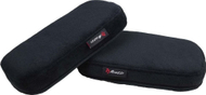 Jastëkë mbështetës için karrige Arozzi Memory Foam, kadife poliestër, të zinj