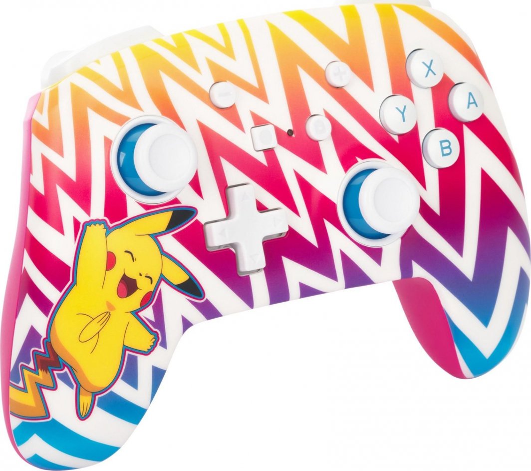 Kontroller PowerA  Enhanced Pikachu Vibrant, wireless, shumëngjyrësh