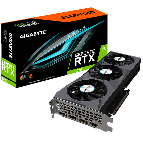 Kartelë grafike Gigabyte GeForce RTX 3070 Eagle LHR, 8GB GDDR6